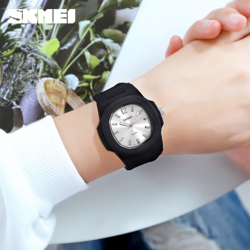 SKMEI Quà Tặng Miễn Phí Thời Trang Đơn Giản Thạch Anh Silicon Wateproof Đồng Hồ Nam Nữ Bộ Quà Tặng | BigBuy360 - bigbuy360.vn