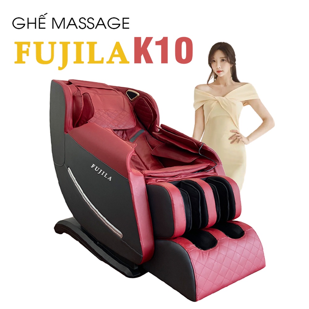 Ghế massage FUJILA K10 có con lăn massage 3D êm ái, phù hợp với người lớn tuổi - Phiên bản cao cấp