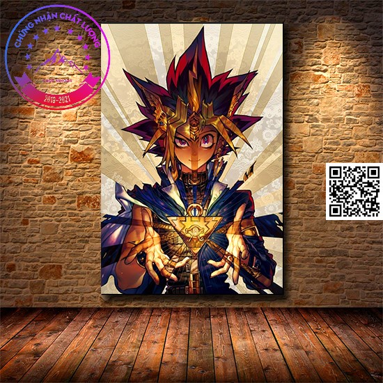 1749 Poster dán 2 tính cách Yugi Anime Yugioh loại lớn kích cỡ A4