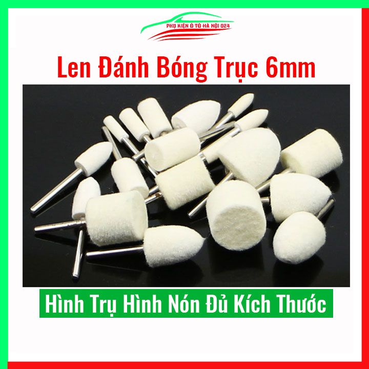Đầu len đánh bóng kim loại, trang sức chân 6mm hình trụ hình nón đủ kích thước