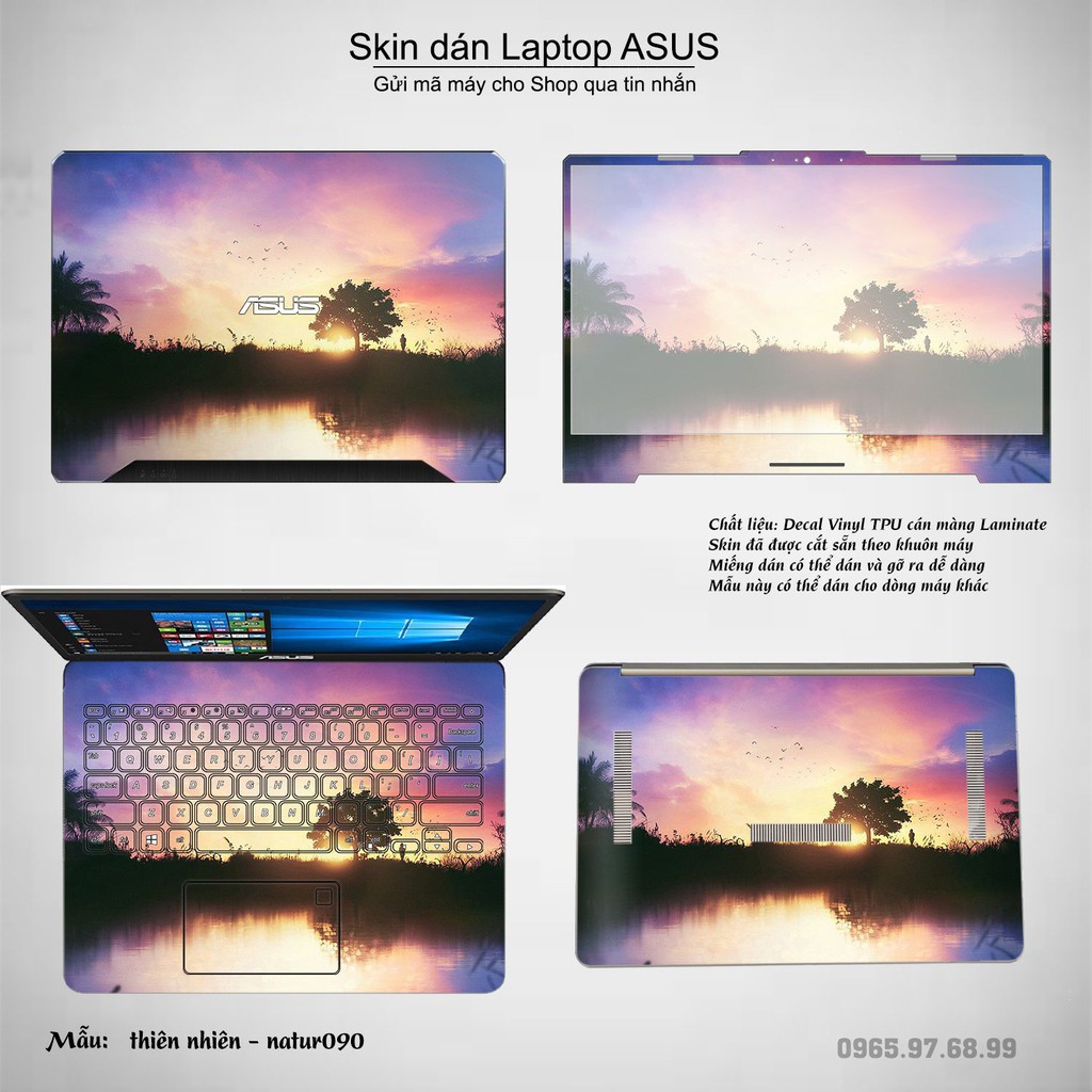 Skin dán Laptop Asus in hình thiên nhiên nhiều mẫu 5 (inbox mã máy cho Shop)