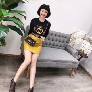 🔆 Chân váy da FENDI 🔆 ( Ảnh thật của shop 100% ).