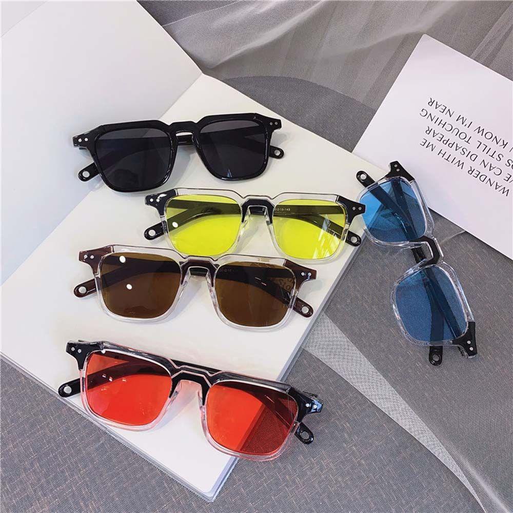 Kính Mát Chống Tia UV400 Tròng Trong Suốt Chống Phản Quang Phong Cách Vintage Dành Cho Nữ