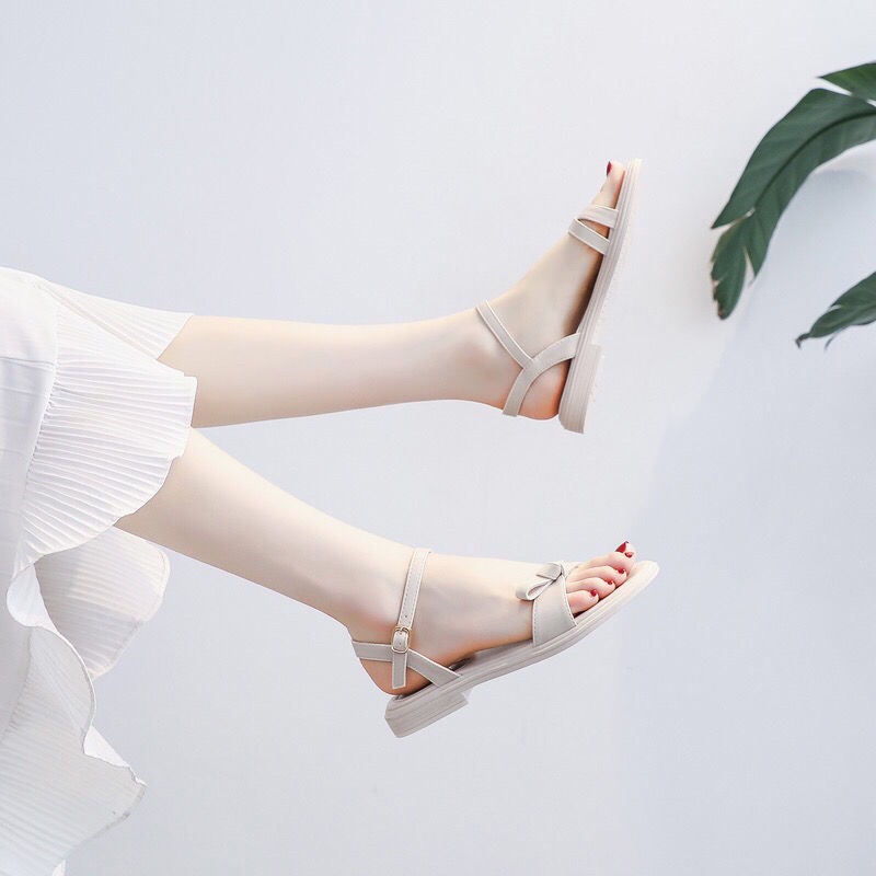 Xăng đan đế mềm phong cách La Mã thời trang mùa hè 2021 cho nữ