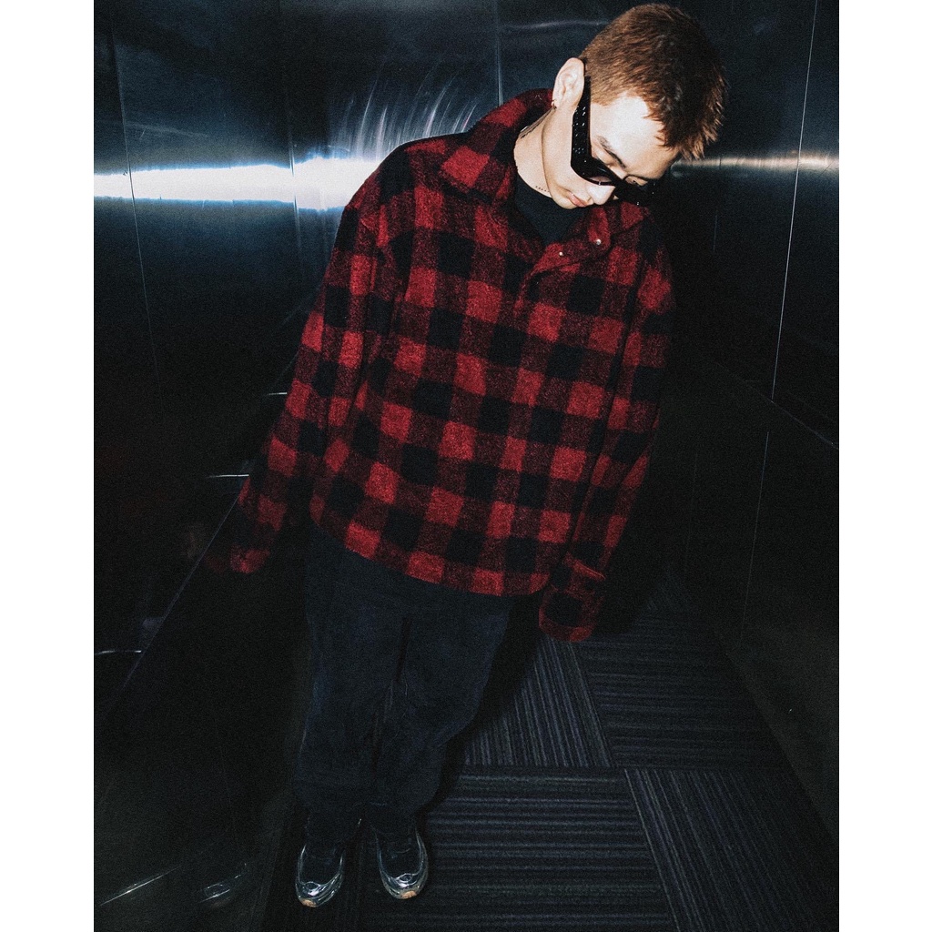 Áo sơ mi chui đầu "GOLDIE FLEECE PULLOVER" chất liệu lông cừu nhẹ