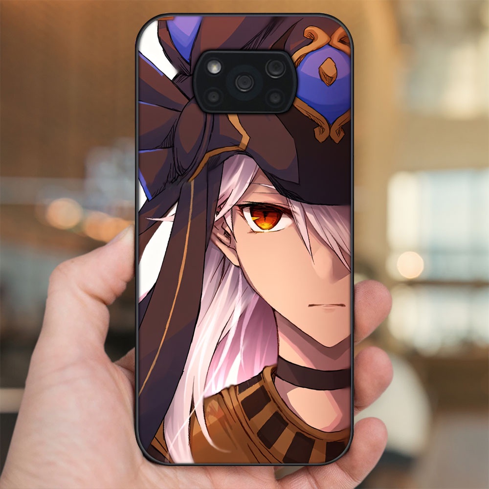 Ốp lưng Xiaomi Poco X3, Poco X3 Pro, Poco X3 NFC viền đen in hình Cyno Genshin Impact