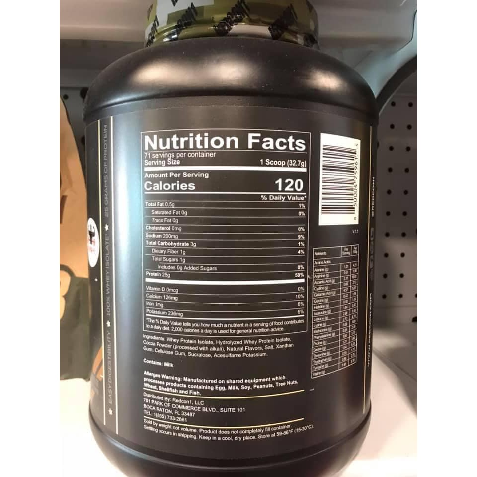 WHEY ISOTOPE 100% ISOLATE REDCON 1 - SỮA WHEY PROTEIN TĂNG CƠ BẮP 5LBS ISOTOPE