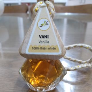 Tinh dầu vani treo xe ô tô khử mùi