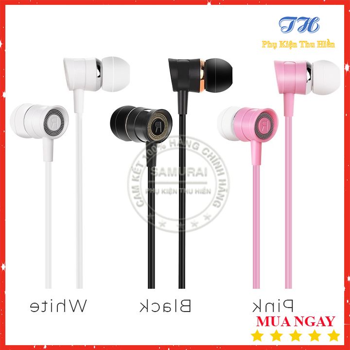 Tai Nghe Nhựa TPE Jack 3.5MM Có Mic Hoco M37 - Dài 1.2M