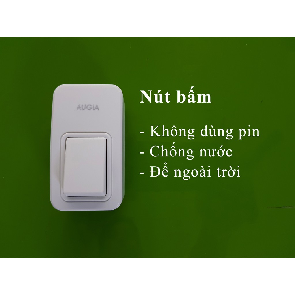 Chuông cửa không dây chống nước, không dùng PIN AUGIA E1