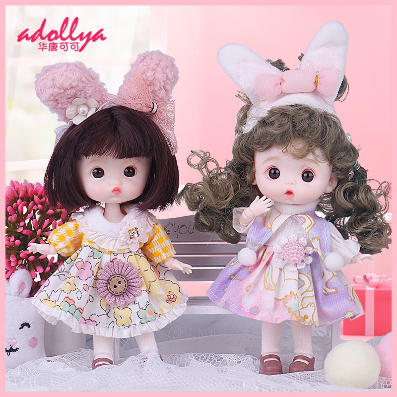 Búp Bê BJD 12cm OB11 Khớp Động Dễ Thương