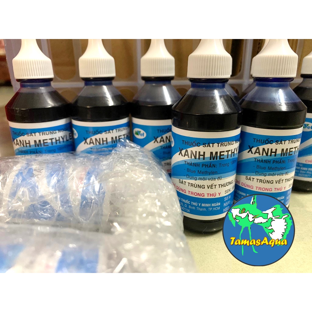 Xanh Methylen Chăm Sóc Cá Cảnh Betta chai 60ml