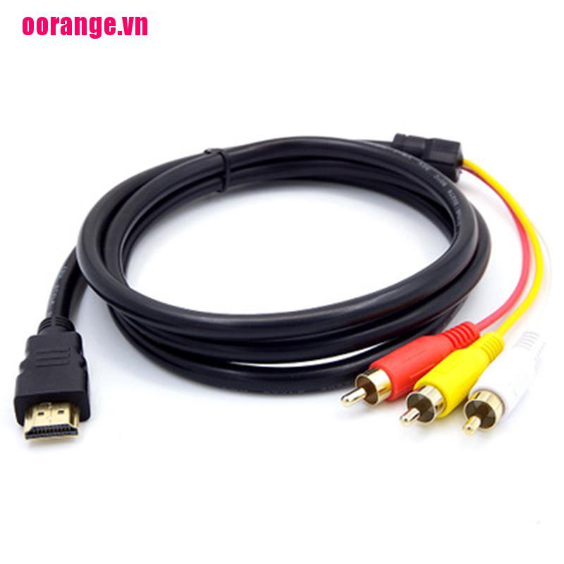 Cáp Chuyển Đổi Hdmi Sang 3 Rca Video Audio Av 1.5m Cho 1080p Hdtv | BigBuy360 - bigbuy360.vn