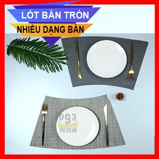 Khăn lót chén dĩa tối giản cánh quạt tứ giác 45x29cm