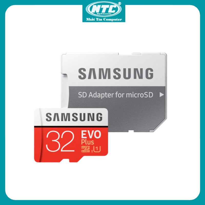 Thẻ nhớ MicroSDHC Samsung Evo Plus 32GB R95MB/s W20MB/s U1 2K - box Anh New (Đỏ)