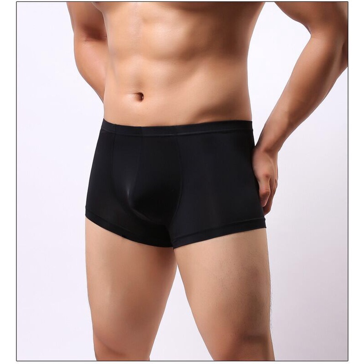 QUẦN LÓT NAM - Dạng Boxer Đùi Trơn Đơn Giản - Thun Lạnh Mỏng