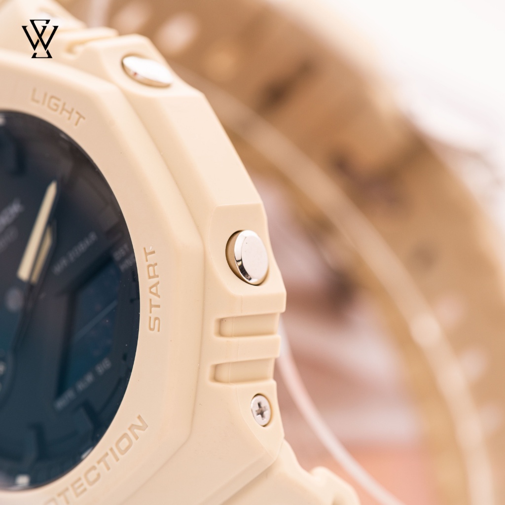Đồng Hồ Nam Casio G-Shock WATCHSTORE GA-2100-5ADR Thiết Kế Mặt Kính Khoáng Tròn 45.4mm, Vỏ Và Dây Nhựa Bền Bỉ