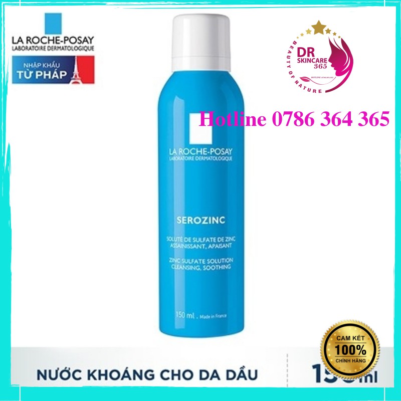 Xịt Khoáng Giúp Làm Sạch Và Dịu Da La Roche-Posay Serozinc Dành Cho Da Mụn (50ml, 150ml, 300ml)