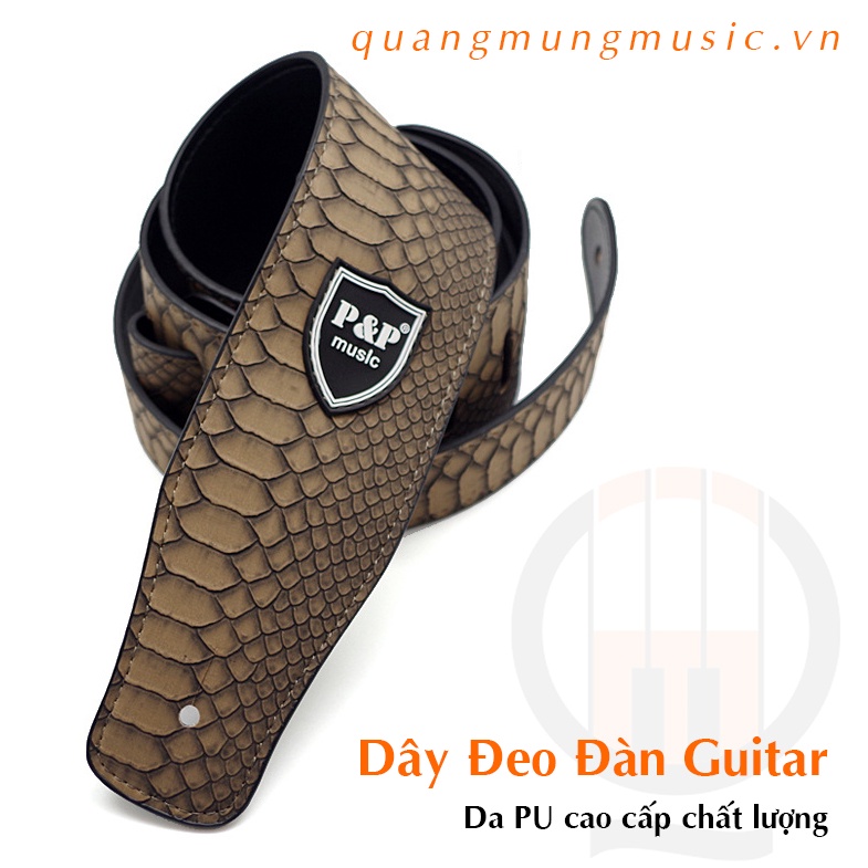 Dây Đeo Đàn Guitar Da PU Cao Cấp Đẹp Cá Tính ( Da PU, Similar Chất Lượng )