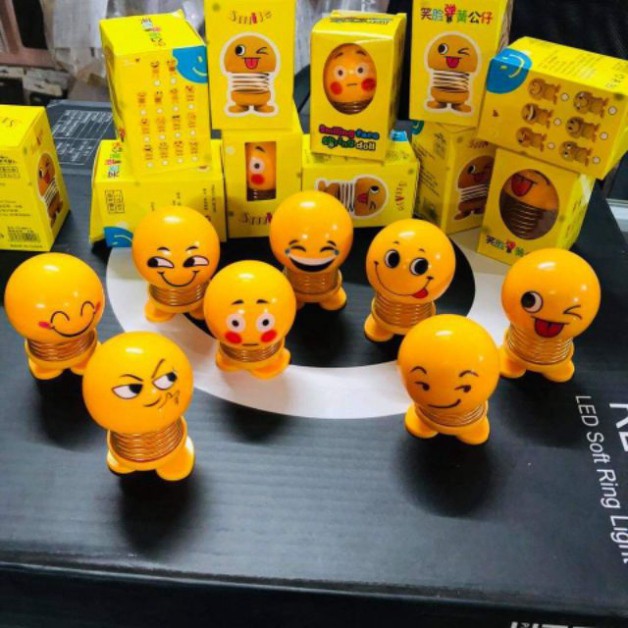 Thú Nhún EMOJI con lắc lò xo nhún nhảy xả Stress (8 mẫu như hình)