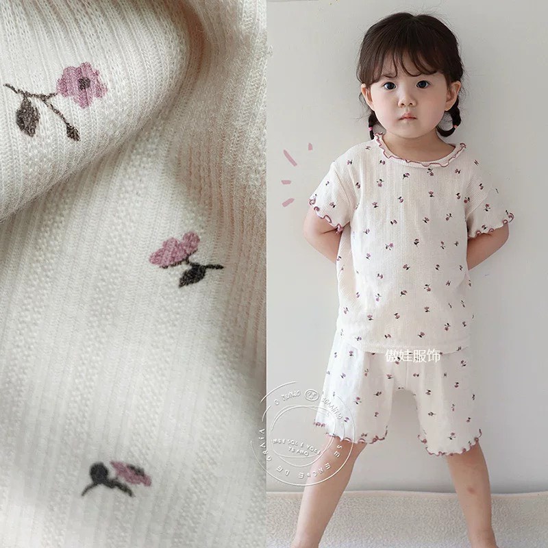 Bộ đồ trẻ em co dãn 4 chiều, mềm mịn dễ thương phong cách Hàn quốc