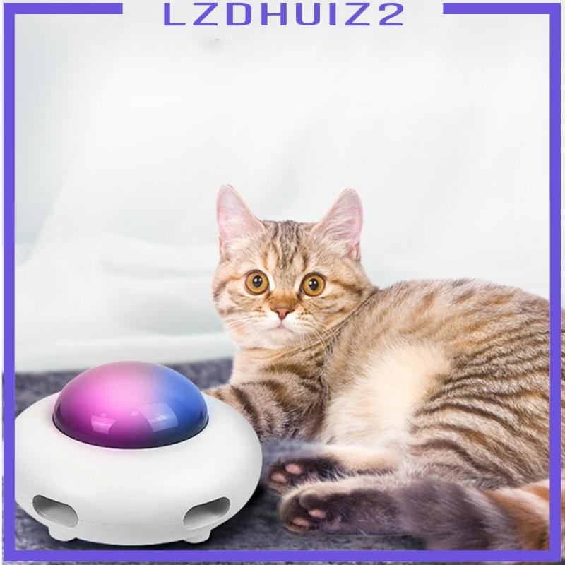 Đồ Chơi Đĩa Xoay Điện Tử Thông Minh Tương Tác Tự Động Vui Nhộn Cho Mèo Cưng