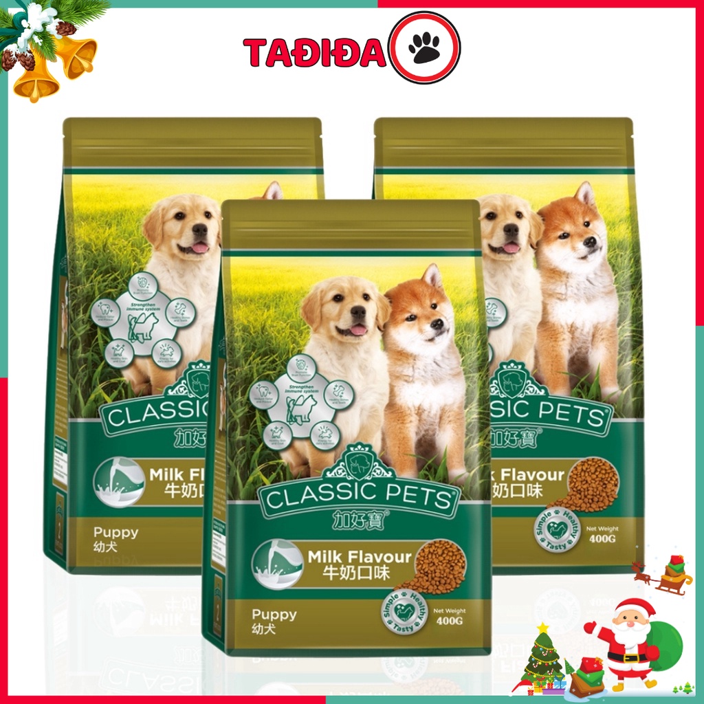 Thức ăn cho Chó Con dạng hạt Classic Puppy 400g Vị sữa - Tadida Pet