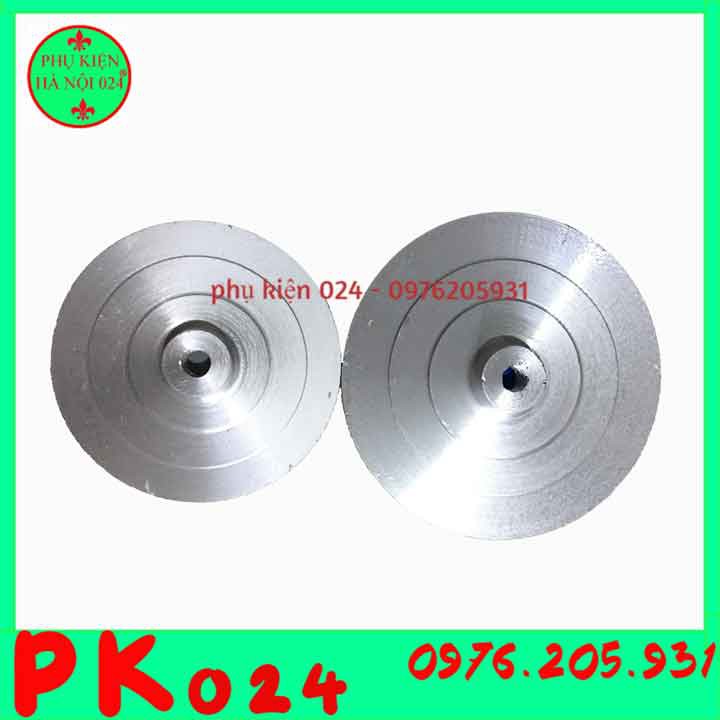 Đế Nhôm Gắn Phớt Đánh Bóng Nhôm Loại 4 - 5 Inch Trục M10 Tùy Chọn
