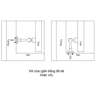 Hít cửa 100% inox Vickini chất lượng