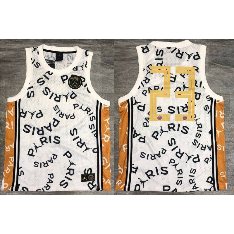 Áo Thun Bóng Rổ Số 23 Màu Trắng Năng Động Thời Trang Theo Phong Cách Pháp Dành Cho Cả Nam Và Nữ