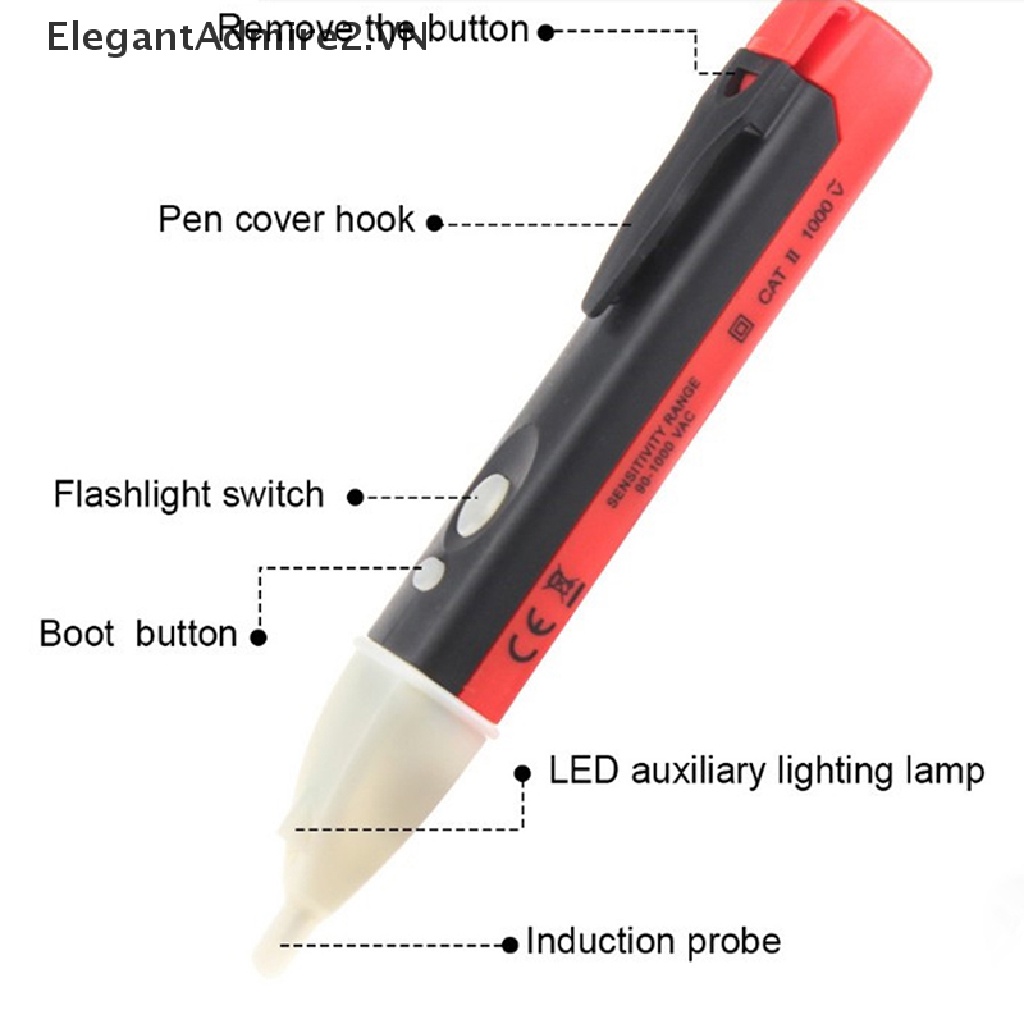 Bút Thử Điện 1 AC 90-1000V Chuyên Dụng Cao Cấp