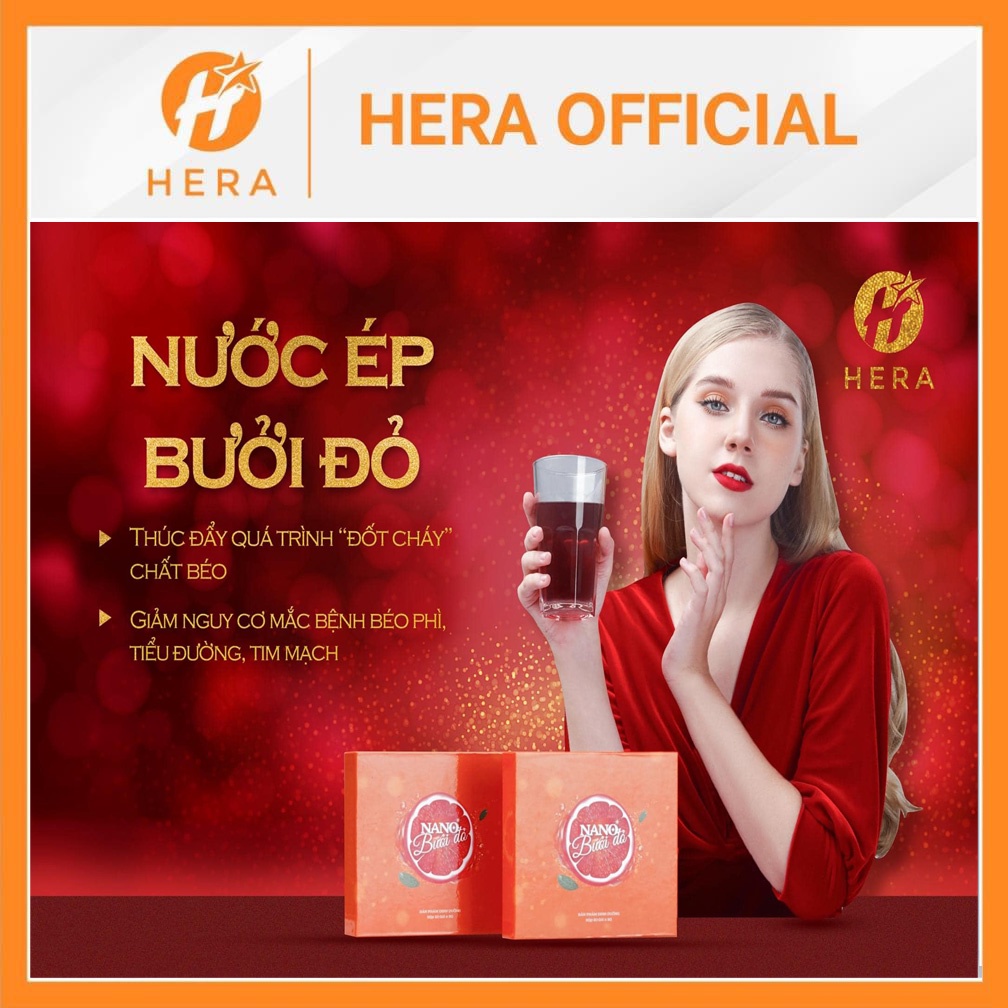 Nano Bưởi đỏ Hera Nước Ép Bưởi Đỏ Hera Chính Hãng detox giảm cân an toàn