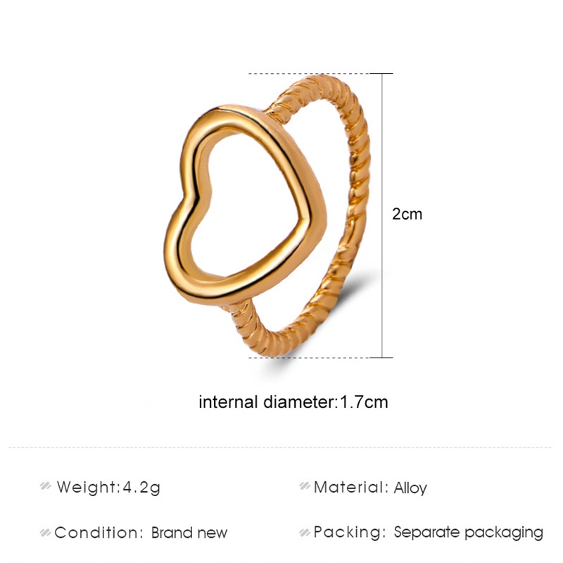 Nhẫn hình trái tim thời trang cho cặp đôi