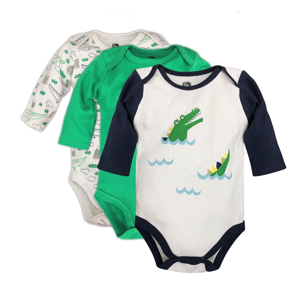 (CHỌN MẪU) SET 3 Bodysuit Body Chip DÀI TAY Belitii Xuất Mỹ Siêu Đẹp Cho Bé Trai Bé Gái