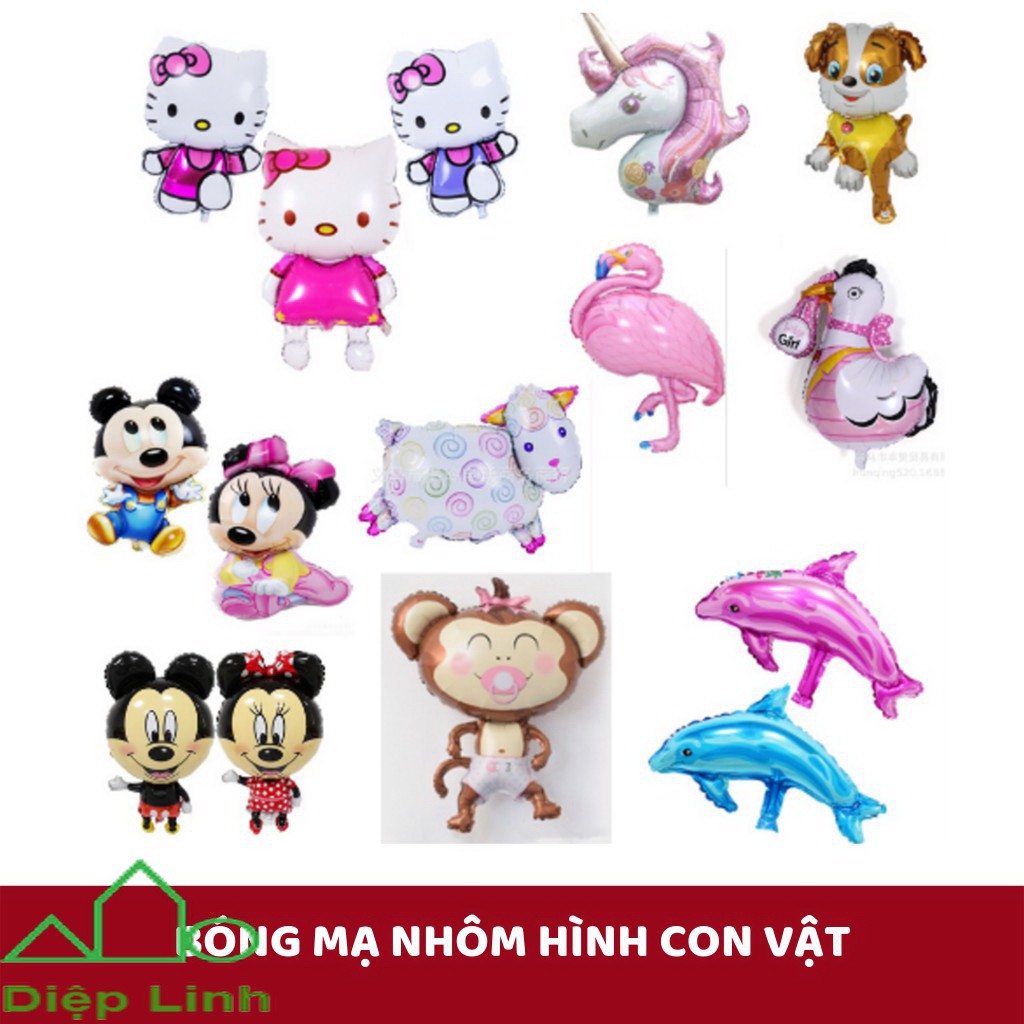 Bóng hình con vật theo tuổi bé voi hạc khỉ ngựa cừu gà cá heo chó pitpull heo peppa mickey