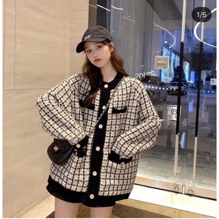 Áo khoác len cardigan oversize