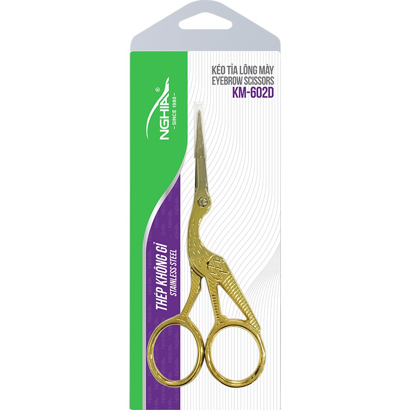 Kéo tỉa chân mày Kềm Nghĩa giá sỉ KM-602D chính hãng