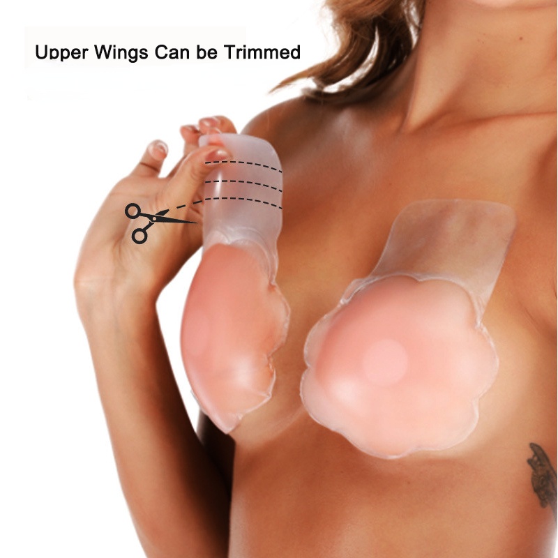 FINETOO Áo Ngực Silicone Không Dây Nâng Ngực Có Thể Tái Sử Dụng