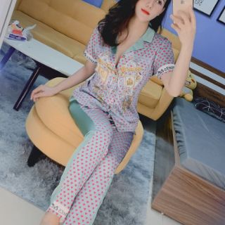Đồ bộ lụa cao cấp in 3D