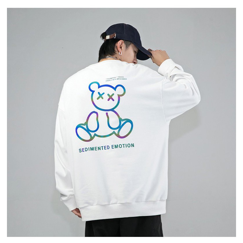 Áo Sweater nỉ ❤️Áo nỉ Ulzzang phản quang unisex nam nữ trần bông Gấu Sedi - AS91 | BigBuy360 - bigbuy360.vn