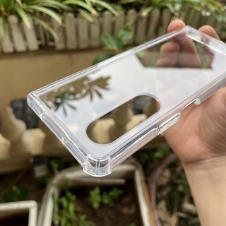 Ốp lưng Samsung galaxy Z fold 3 / Zfold 3 / Z fold 4 / Zfold 4 dẻo trong suốt loại 1 chống sốc hàng công ty có ảnh thật