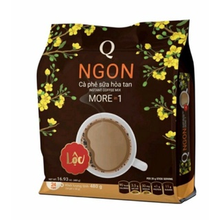 Cà phê trần quang ngon bịch 24 ốngx20gram