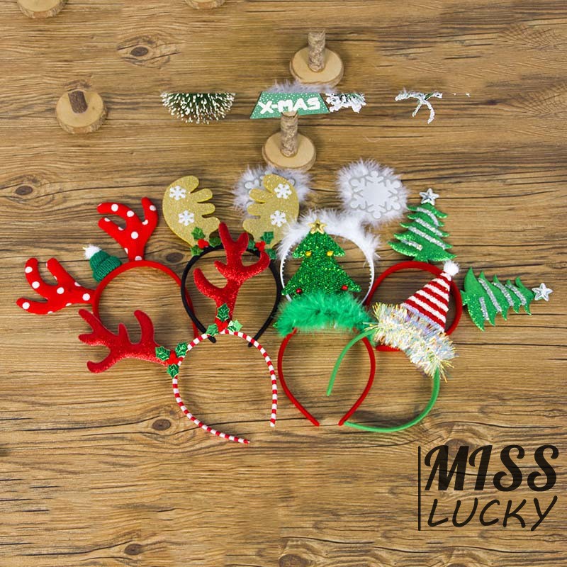 Cài tóc phong cách giáng sinh dễ thương cho trẻ