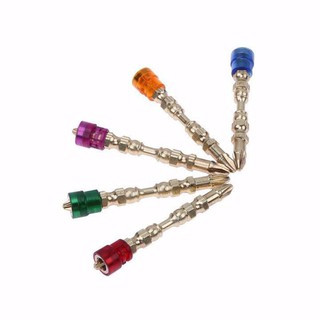Bộ 5 mũi bắt vít 4 cạnh giới hạn từ tính .