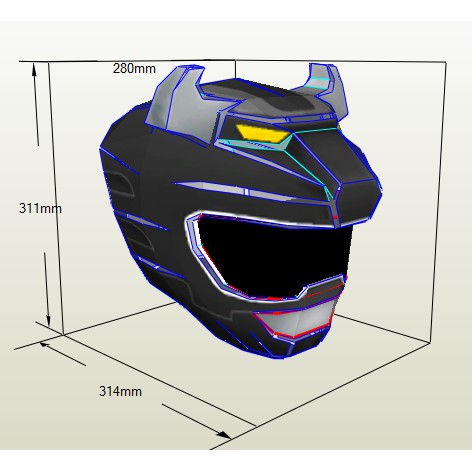 Mũ GAO ĐEN - Mô hình giấy