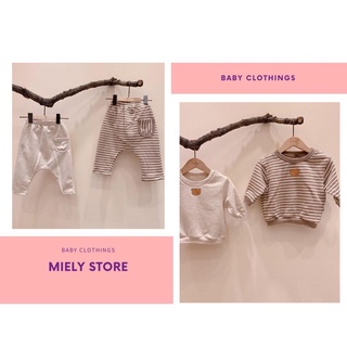 Bộ quần áo cho bé , bộ nỉ dài tay cho bé trai và bé gái hant từ 8kg đến 23kg - miely store