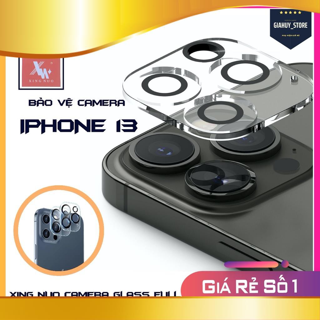 Kính cường lực bảo vệ mắt camera iphone 13 Promax XingNuO 3D Macro cho iP 13/ 13 Pro với độ cứng 9H bảo vệ ch