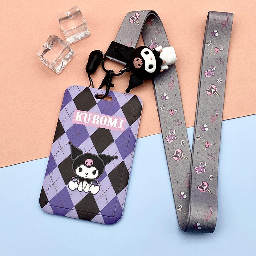 Túi Đựng Thẻ / Chìa Khóa / Xe Buýt Kuromi / Melody Kitty Có Dây Đeo Cổ Ốp