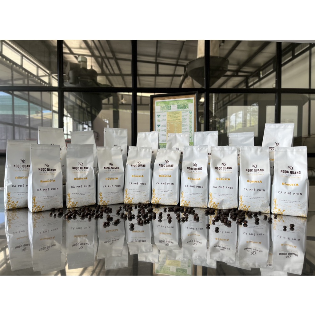 Cà phê rang xay nguyên chất 100% ROBUSTA (500gr)- NGỌC QUANG ĐÀ LẠT