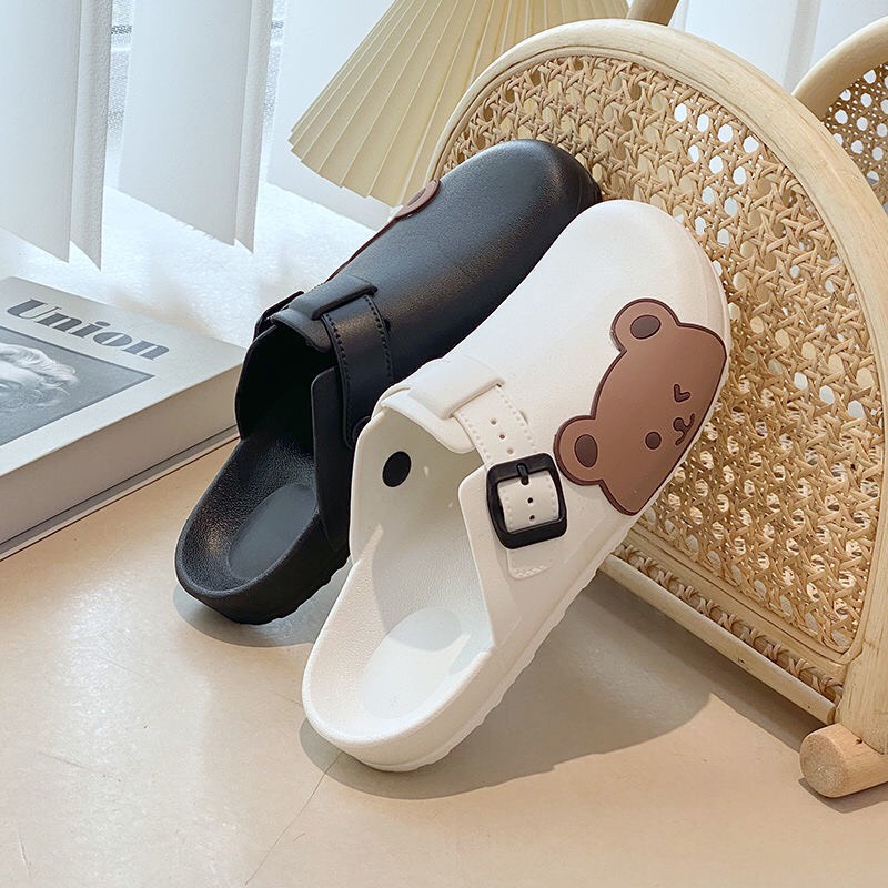 Dép sục gấu bảo vệ chân hình gấu nâu-jy361